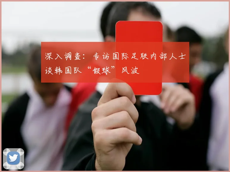 深入调查：专访国际足联内部人士谈韩国队“假球”风波