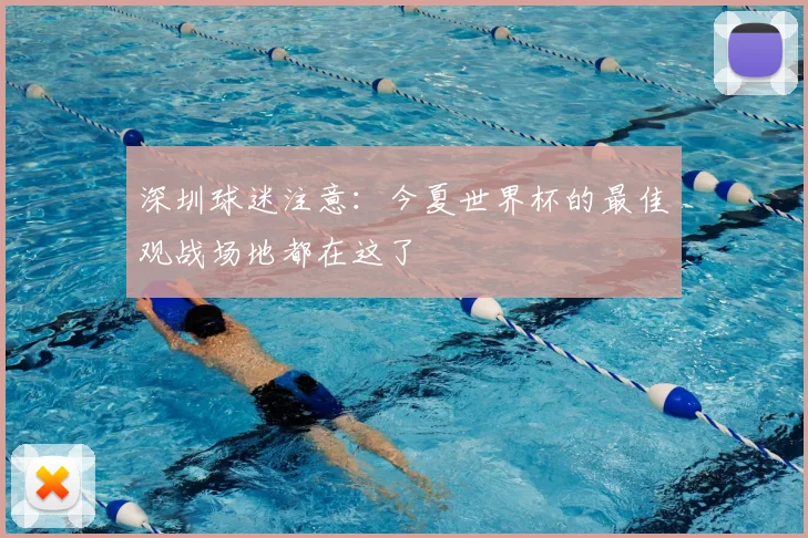 深圳球迷注意：今夏世界杯的最佳观战场地都在这了